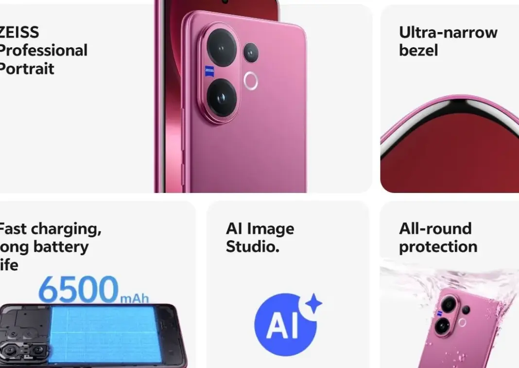 Vivo V60 diluncurkan secara global di Malaysia, Taiwan, dan Vietnam dengan kamera ZEISS dan ketahanan IP68.