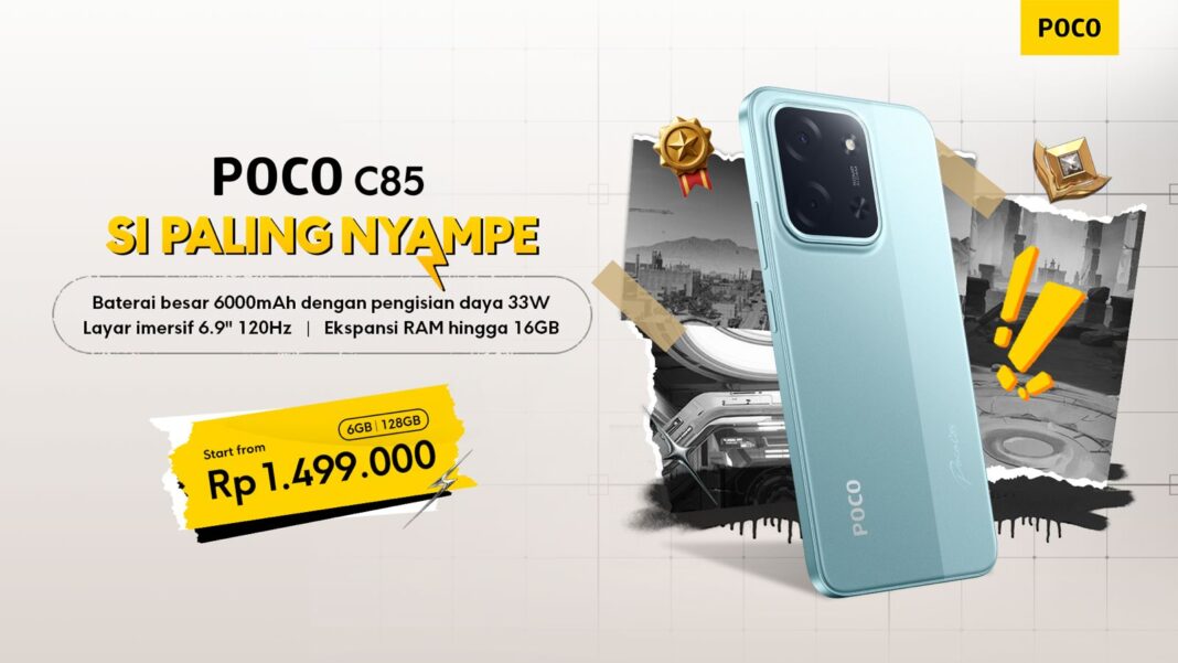POCO C85: Smartphone #SiPalingNyampe untuk Aktivitas Anak Muda