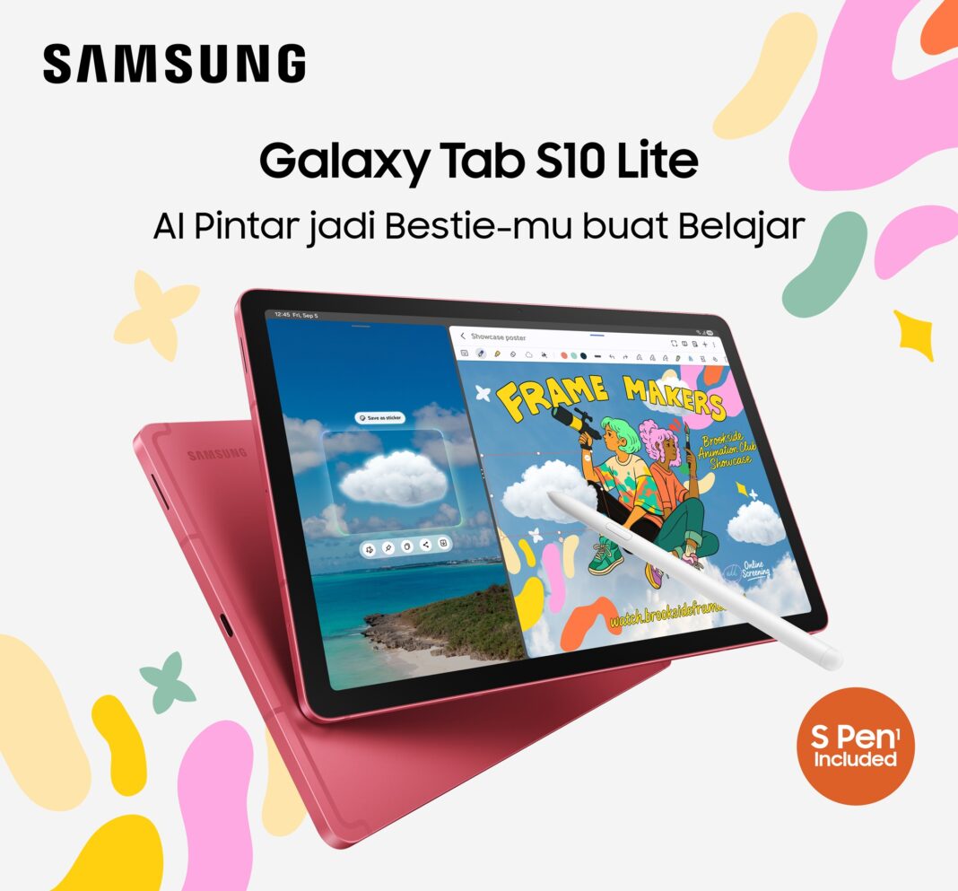 Samsung Galaxy Tab S10 Lite Resmi, Tablet AI untuk Belajar dan Kreasi