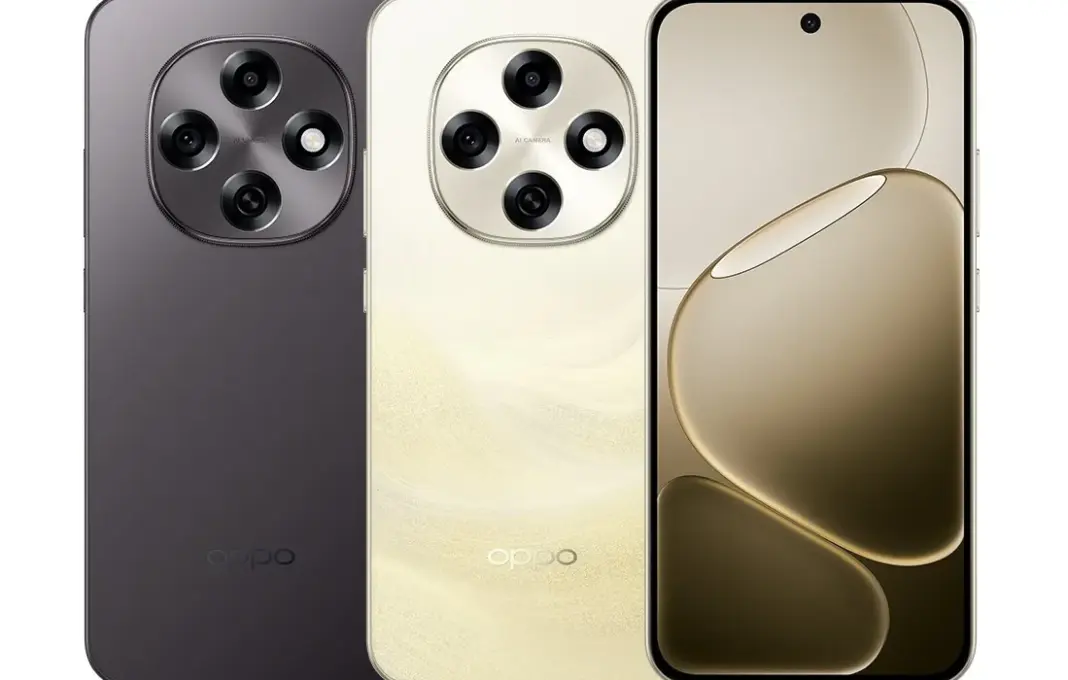 Oppo F31 Pro dalam warna Space Grey dan Desert Gold dengan layar AMOLED 120Hz