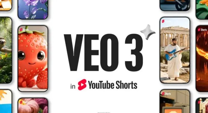 Generator Video AI Veo 3 di Youtube Shorts Untuk Konten 8 Detik