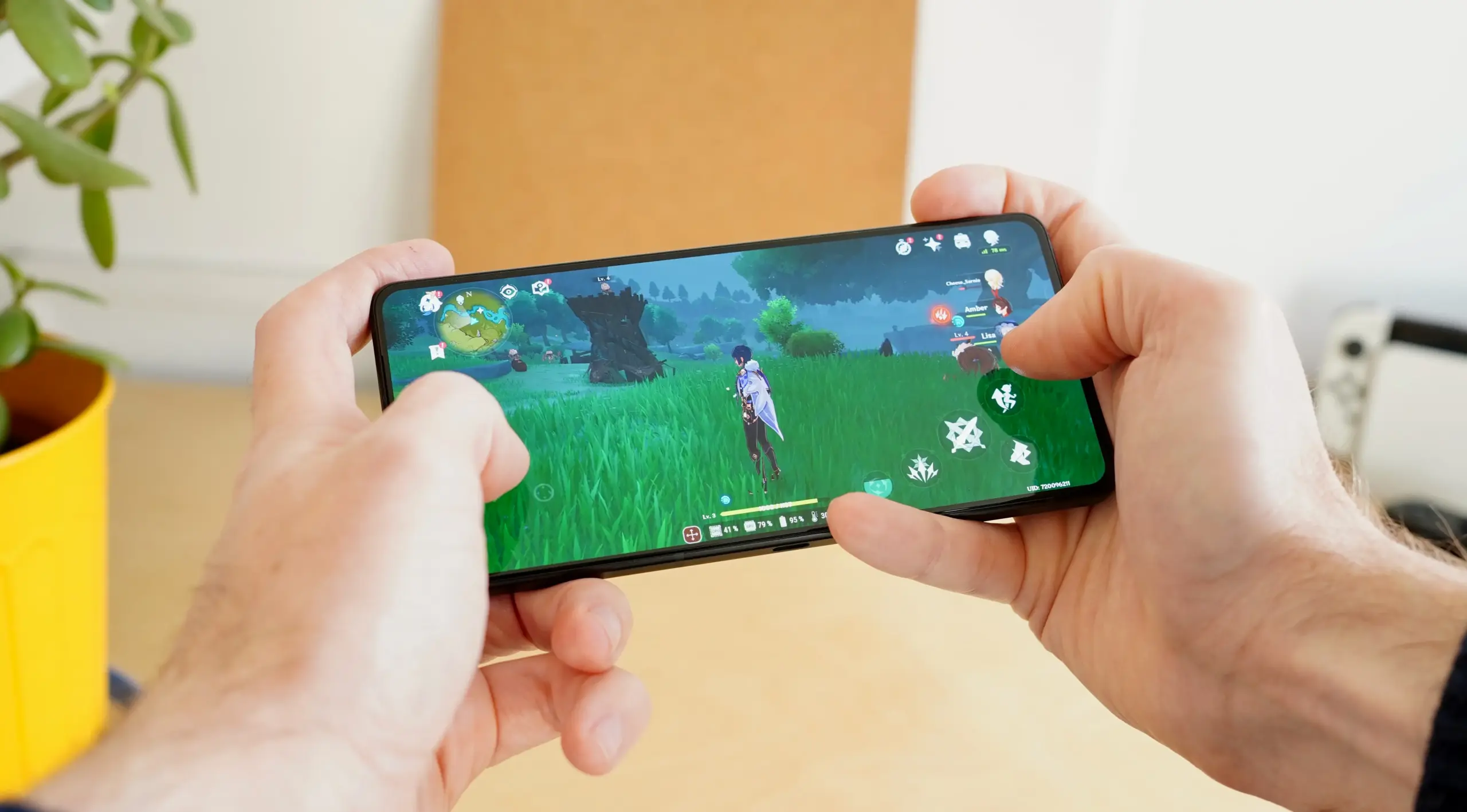 Tampilan antarmuka gaming pada Asus ROG Phone 9 Pro