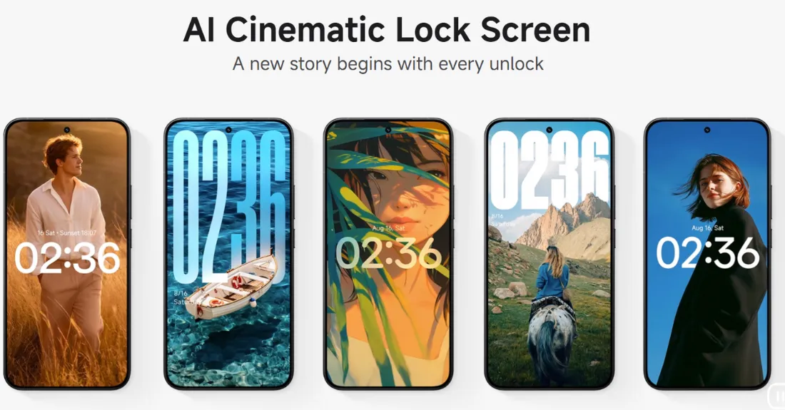 AI Cinematic Lock Screen HyperOS 3