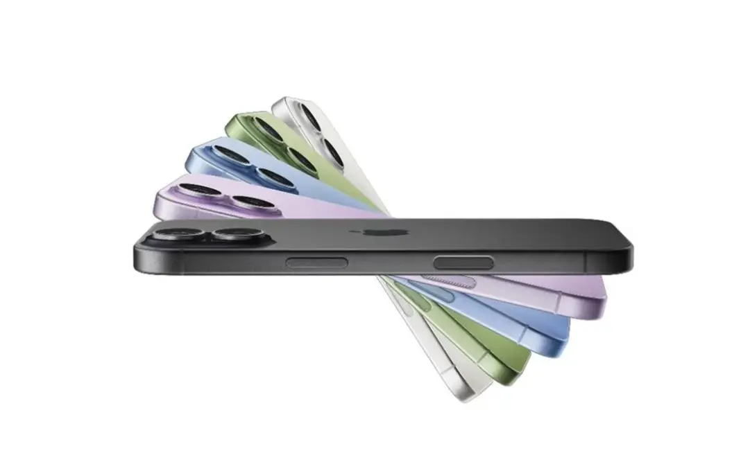 iPhone 17 dalam empat pilihan warna: Lavender, Mist Blue, Black, dan Sage