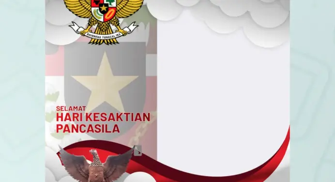 Koleksi twibbon Hari Kesaktian Pancasila 2025 dengan desain menarik untuk media sosial