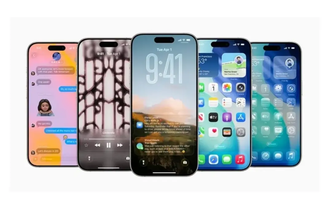 Ilustrasi pembaruan iOS 26.0.1 di layar iPhone dengan notifikasi software update