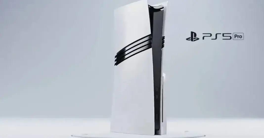 Konsol game PlayStation 5 Pro terbaru Sony dengan desain elegan dan peningkatan performa grafis tinggi
