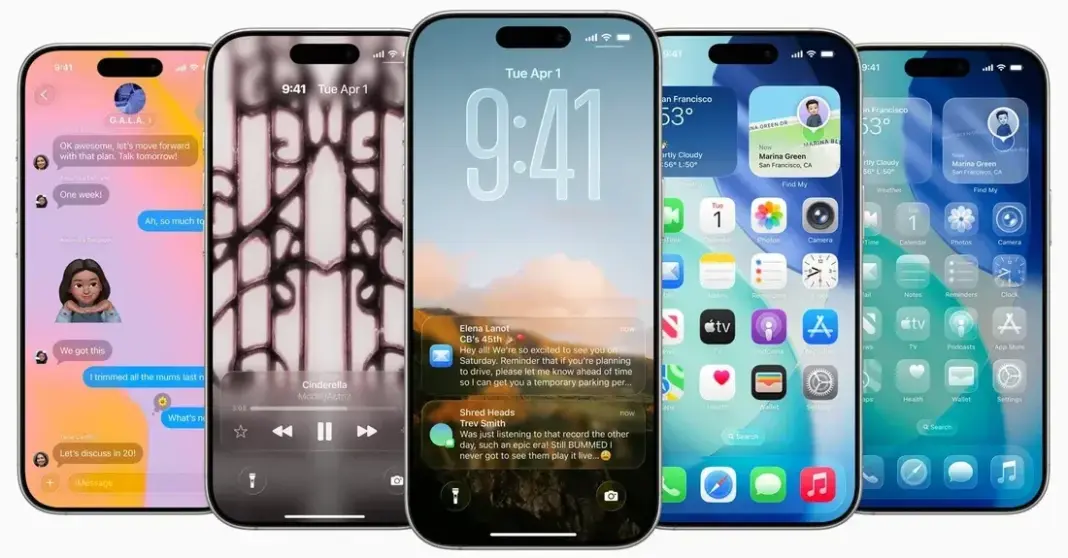 Ilustrasi troubleshooting iMessage di iPhone dengan iOS 26 yang menunjukkan pengaturan pesan dan aktivasi