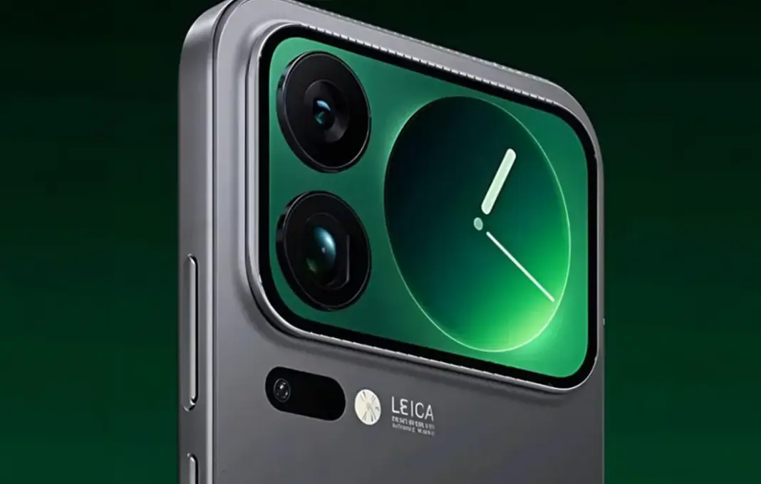 Xiaomi 17 series dengan layar Magic Back Screen yang menampilkan informasi notifikasi, jam digital, dan viewfinder kamera