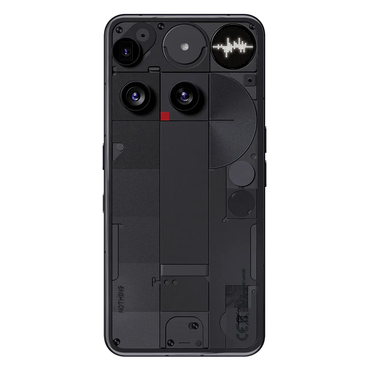 An official product render of the black Nothing Phone 3