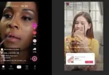 Ilustrasi kreator TikTok sedang melakukan live streaming dengan latar belakang efek visual platform