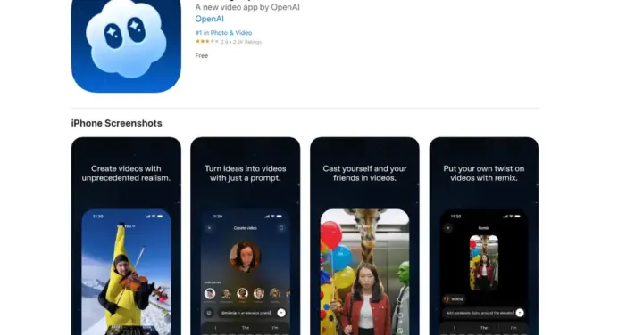 Aplikasi Sora by OpenAI baru hadir eksklusif di iOS untuk pengguna di AS dan Kanada