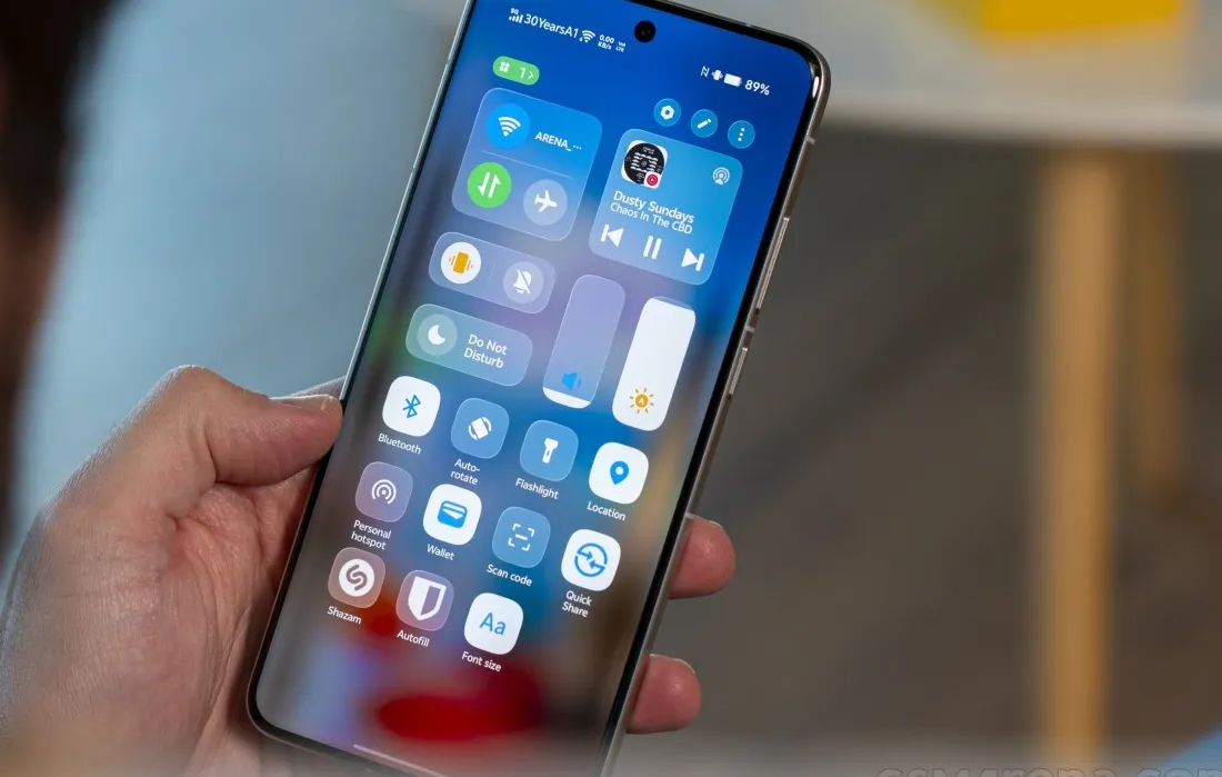 New Control Center styling