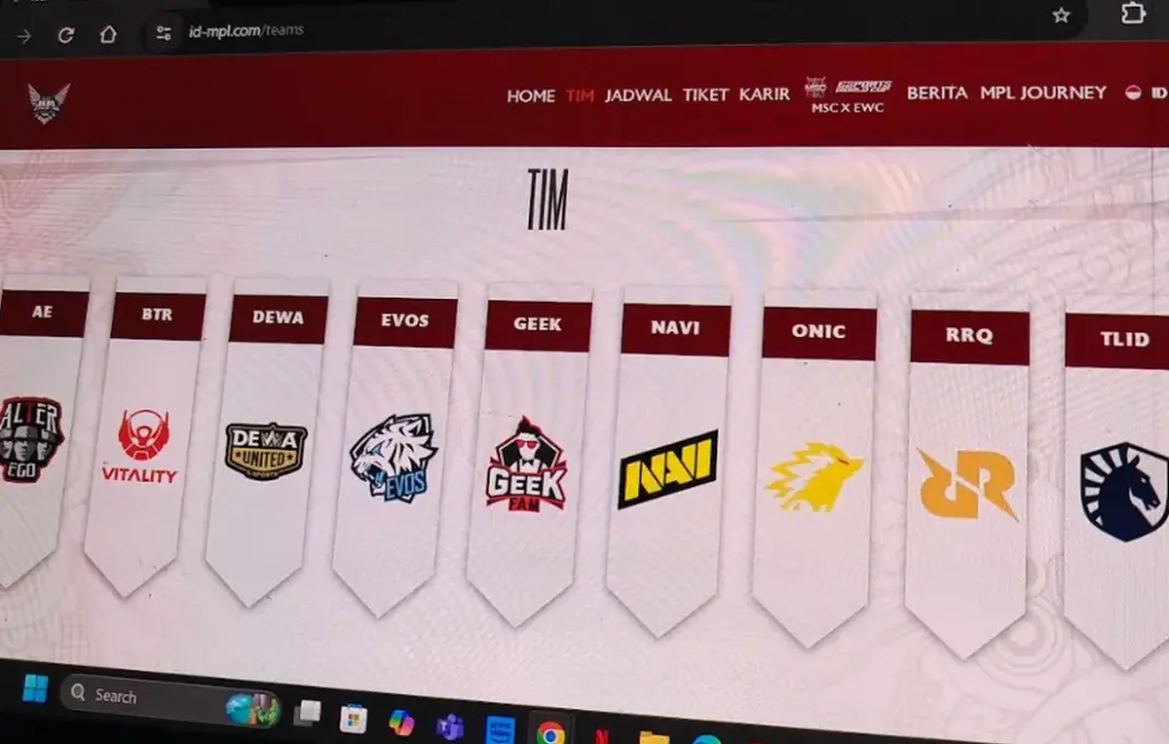 Tim-tim peserta MPL ID Season 16 termasuk RRQ, Dewa United, dan Navi yang bersaing ketat di babak reguler