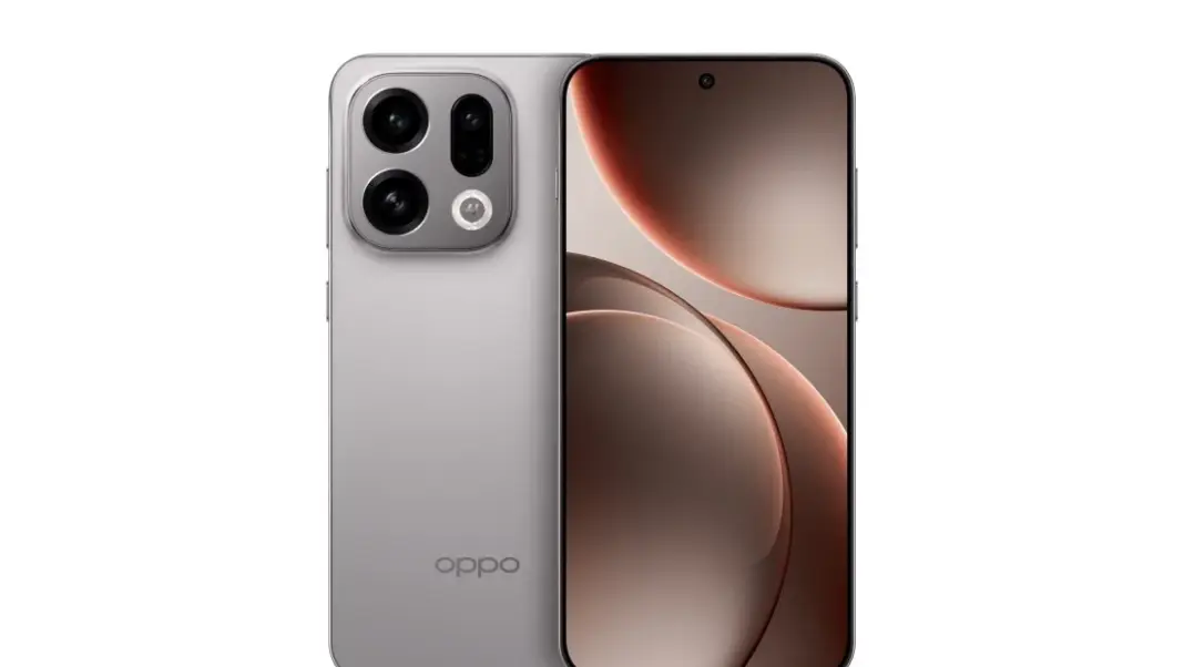 Ilustrasi smartphone Oppo Find X9 dengan desain premium dan layar lengkung