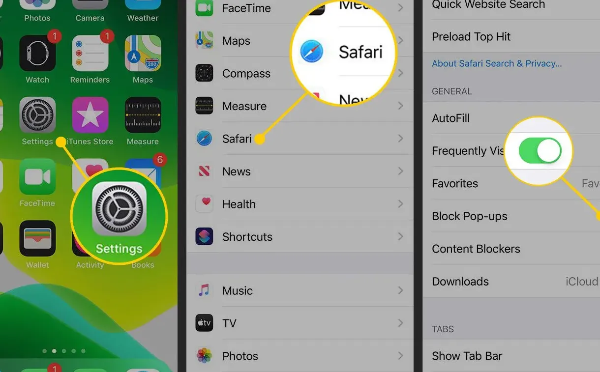 Pop-Up blocking settings in iOS