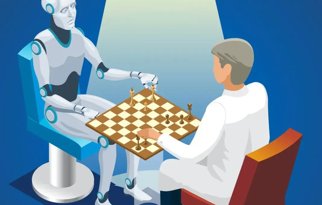 Ilustrasi AI Deep Blue mengalahkan Garry Kasparov dalam pertandingan catur pada 11 Mei 1997