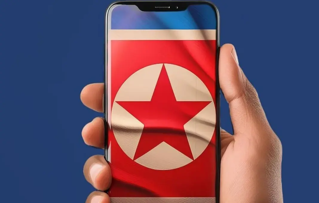 Ilustrasi ponsel yang dipakai di Korea Utara dengan merek lokal seperti Arirang