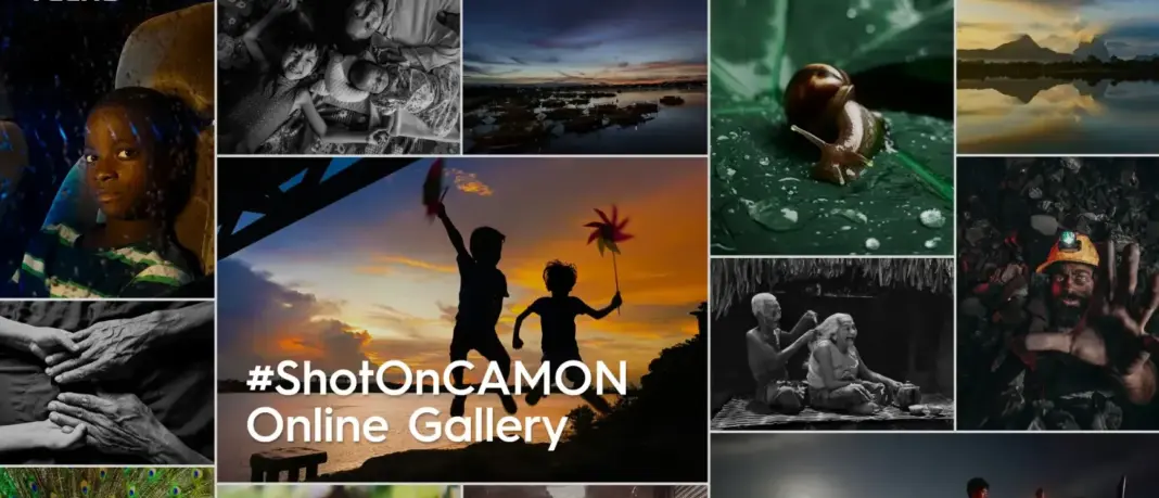 Smartphone Tecno Camon 40 Series dengan desain modern dan kamera AI, ditampilkan dalam peluncuran resmi.