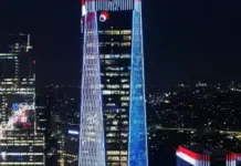 Kantor pusat Telkom Indonesia (TLKM) di Jakarta