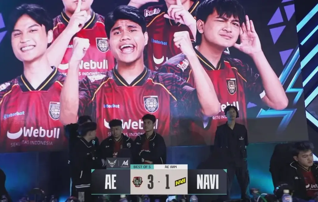 Alter Ego Esports berhasil mengalahkan Natus Vincere di babak playoff MPL ID Season 16 dengan skor 3-1