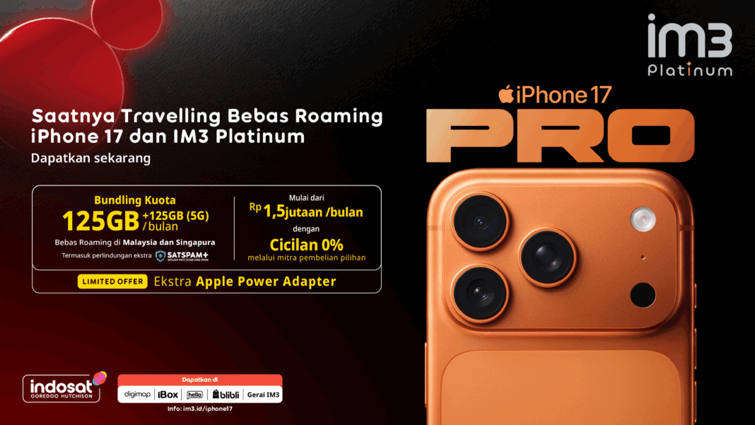 IM3 Platinum dan iPhone 17: Duet Premium untuk Traveler Internasional