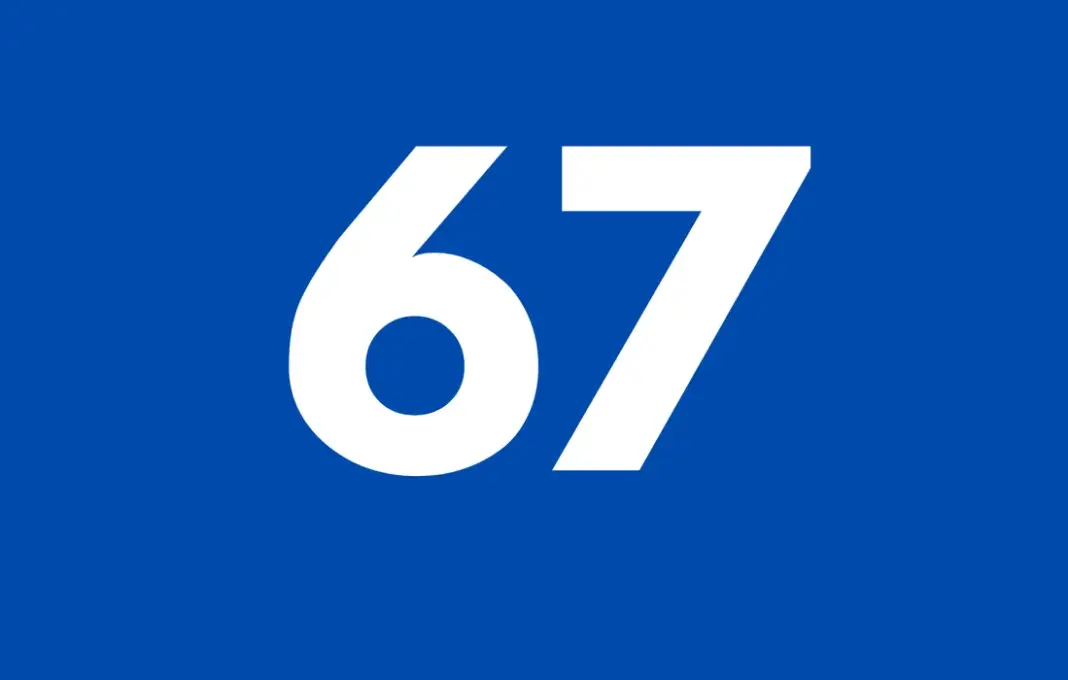 Ilustrasi makna 67 yang ramai di internet sebagai Word of the Year 2025