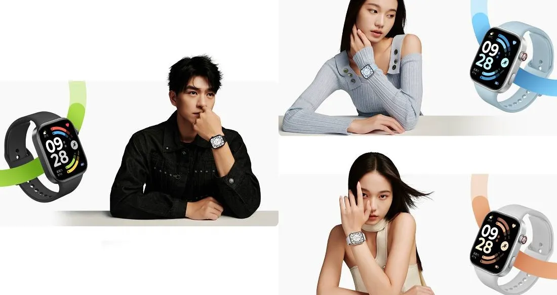 Tampilan samping Redmi Watch 6 yang ramping