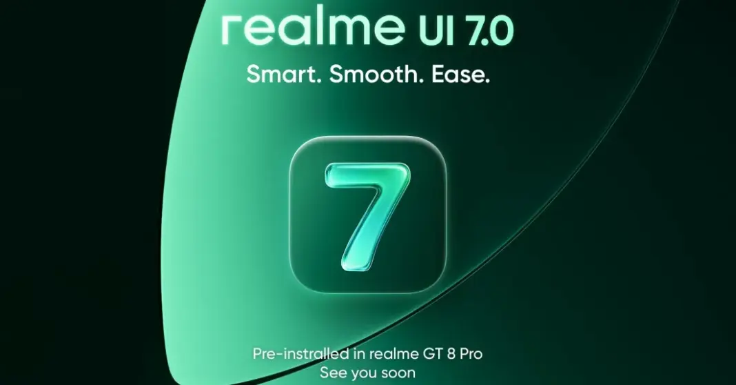 Tampilan antarmuka Realme UI 7.0 dengan desain Light Glass yang transparan dan elegan pada smartphone Realme GT 8 Pro