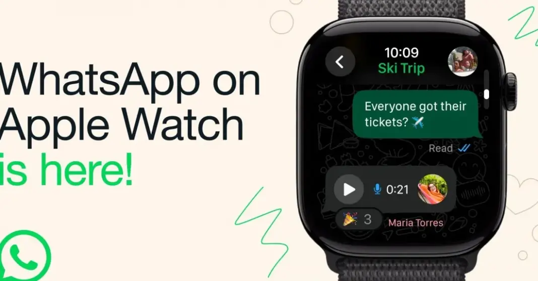 Aplikasi WhatsApp di Apple Watch dengan tampilan pesan dan fitur baru