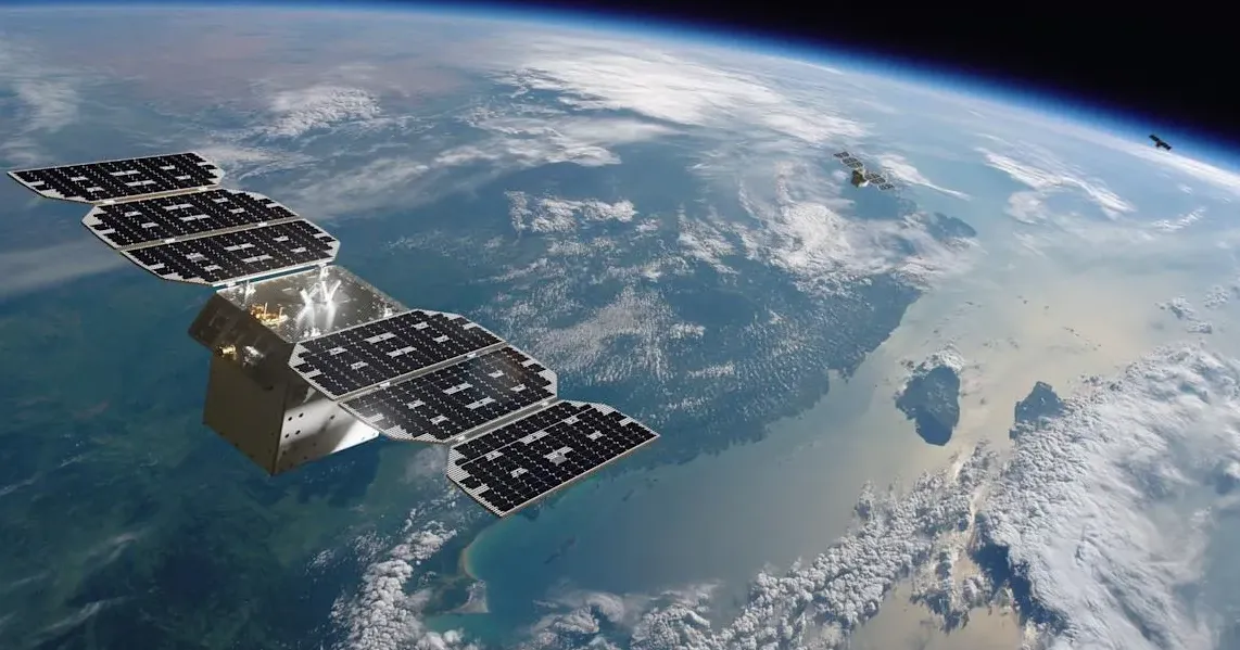 Ilustrasi Satelit Project Suncatcher di Orbit Bumi