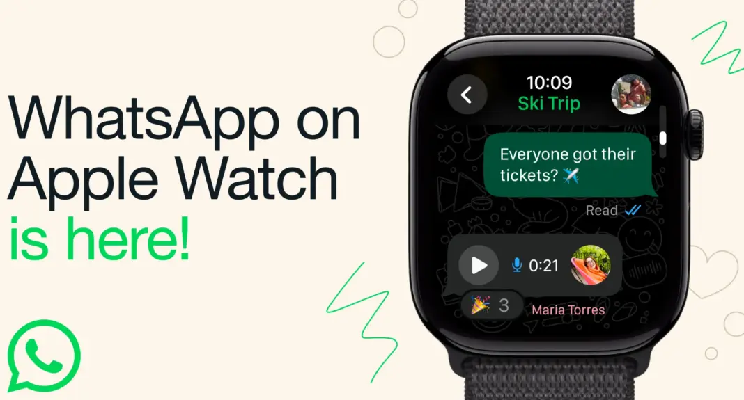 Apple Watch menjalankan aplikasi WhatsApp resmi yang baru diluncurkan