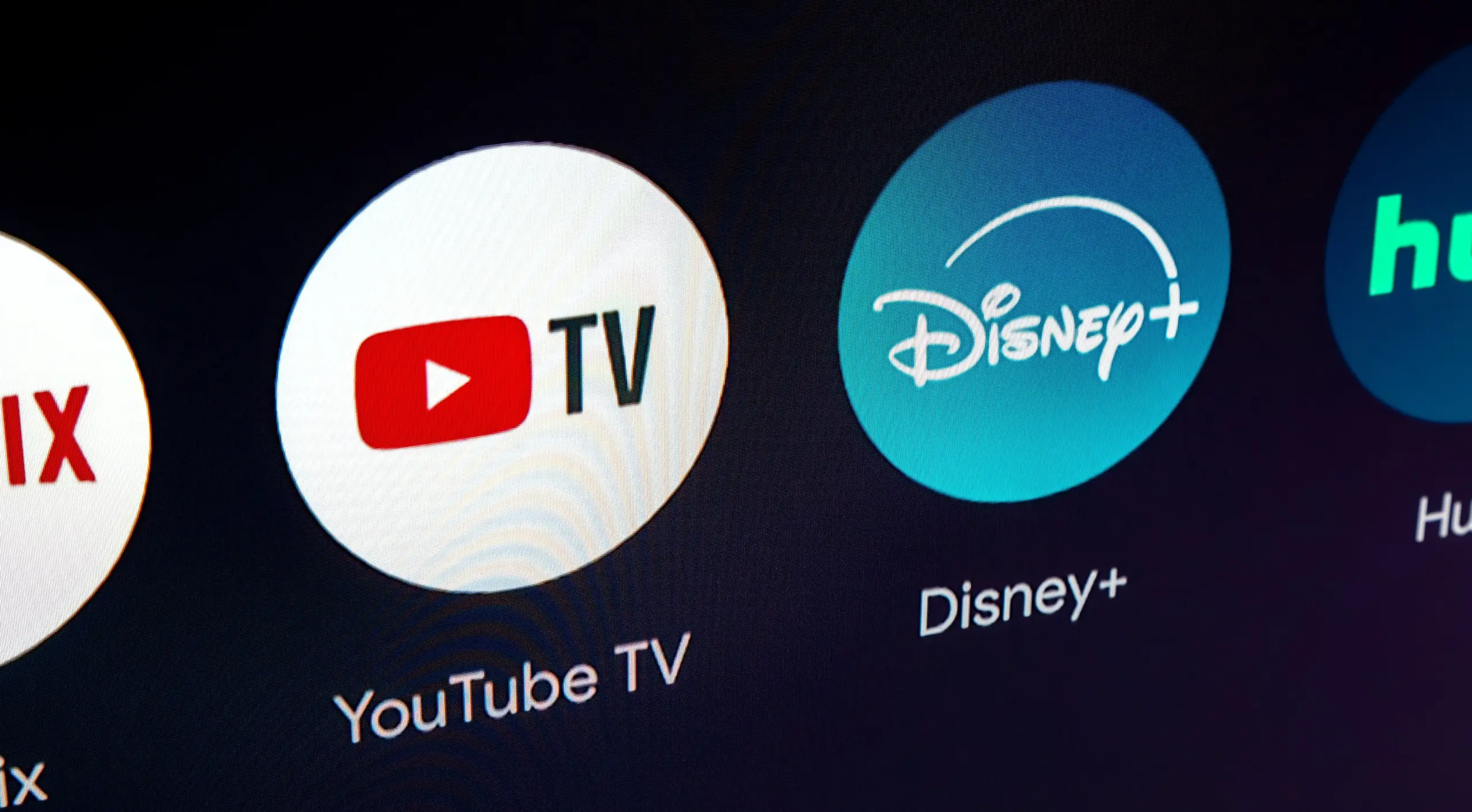 YouTube TV and Disney Plus apps