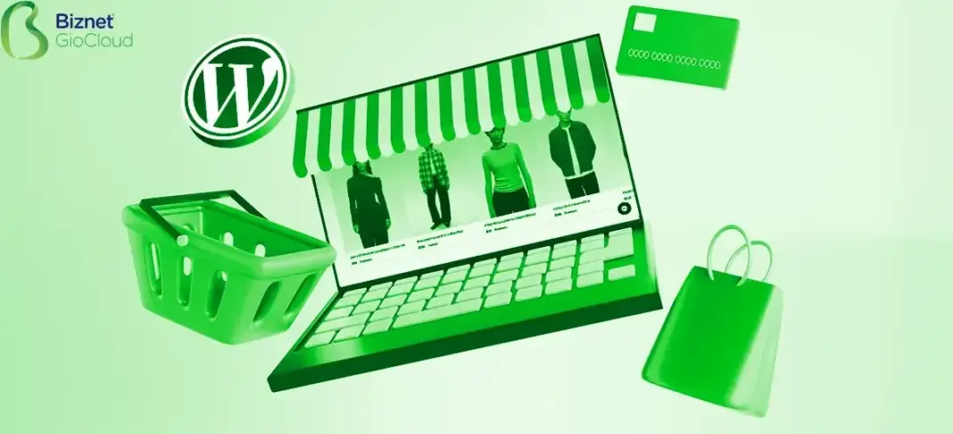 Contoh website toko online sederhana dan profesional menggunakan WordPress dengan tampilan modern