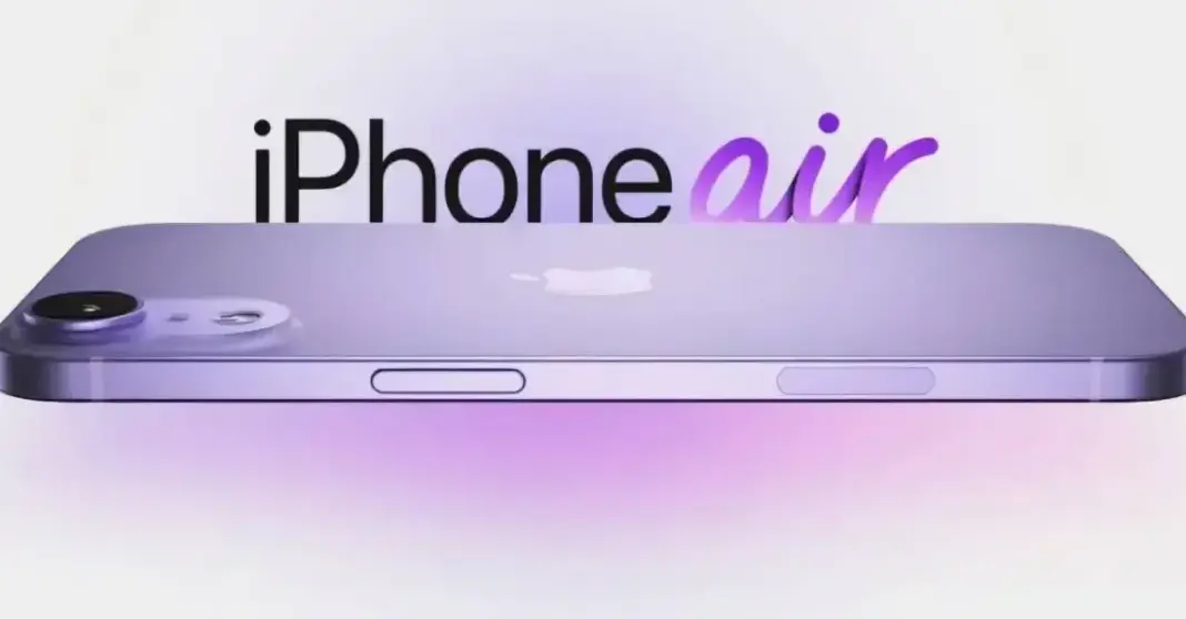 iPhone 17 Air dengan desain ultra tipis ditampilkan dalam tampilan 16:9