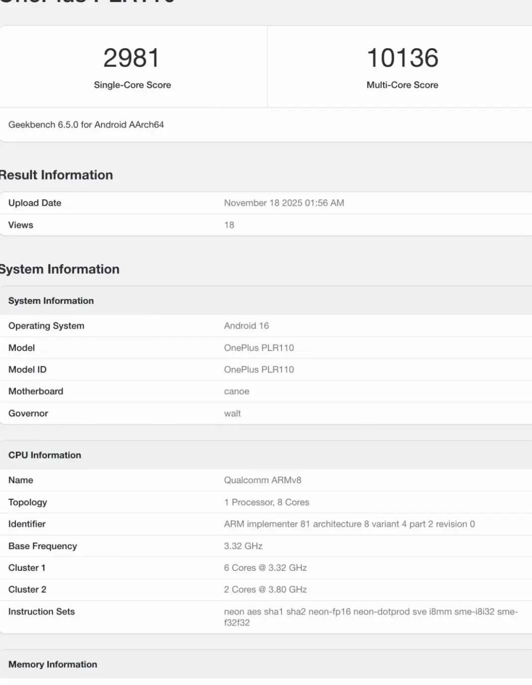 OnePlus Ace 6T smartphone dengan baterai 8.000mAh dan chipset Snapdragon 8 Gen 5