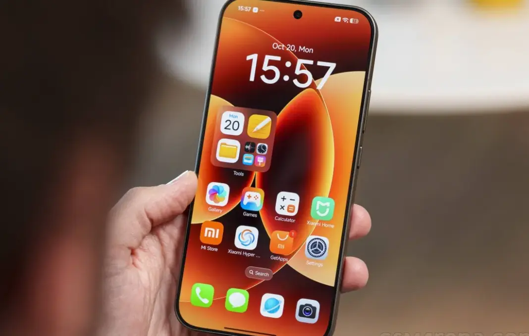Ilustrasi smartphone Xiaomi series flagship dengan grafik kenaikan harga latar belakang