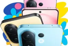 Ilustrasi smartphone Vivo S50 Pro Mini dengan desain kompak premium dan kamera periskop flagship