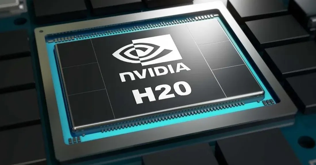 Nvidia H20 AI accelerator is pictured.