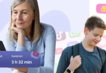 7 Aplikasi Pantau HP Anak untuk Keamanan Digital Keluarga Ilustrasi aplikasi parental control di smartphone dengan ikon pengawasan dan perlindungan anak