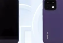 Tampilan depan dan belakang smartphone Realme 16 Pro dengan desain modul kamera persegi dan panel layar datar