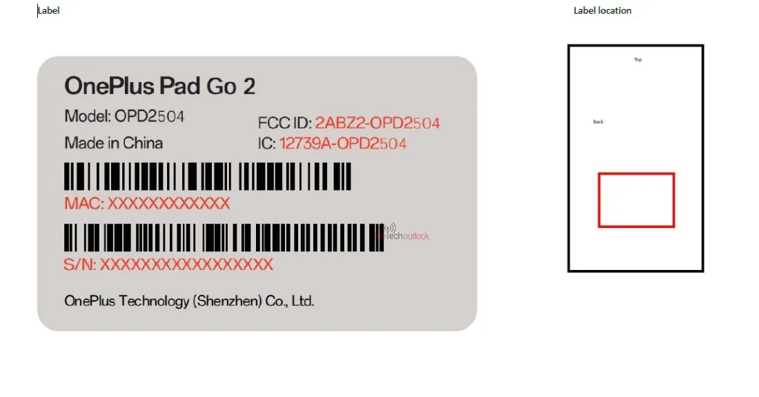 OnePlus Pad Go 2 (OPD2504)