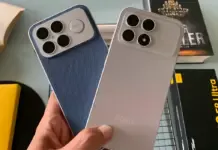 Ilustrasi perbandingan spesifikasi dan desain antara Poco F8 Pro dan Poco F8 Ultra, dua flagship pertama yang mendapat HyperOS 3.