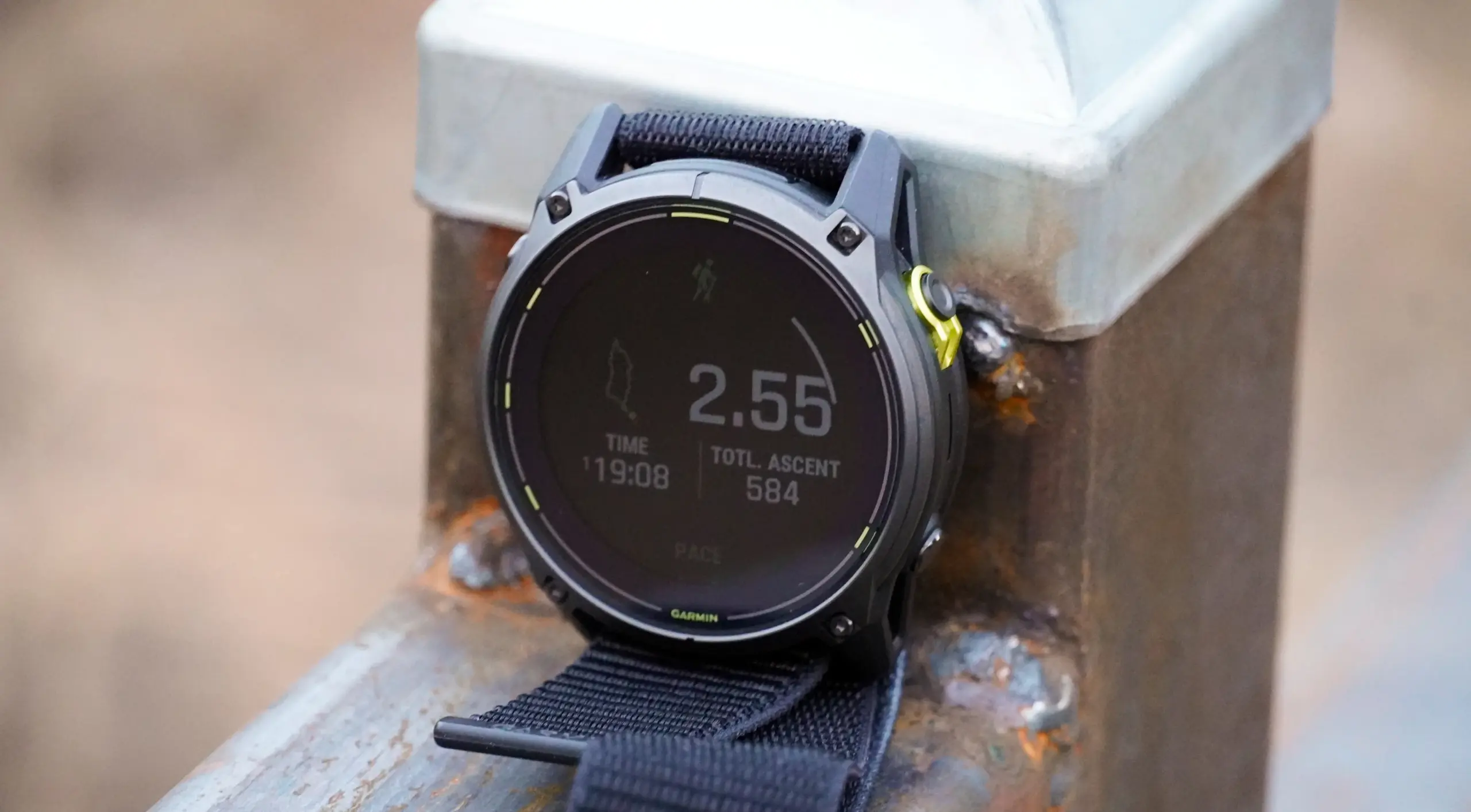 A hiking workout tracked on the Garmin Enduro 3. 