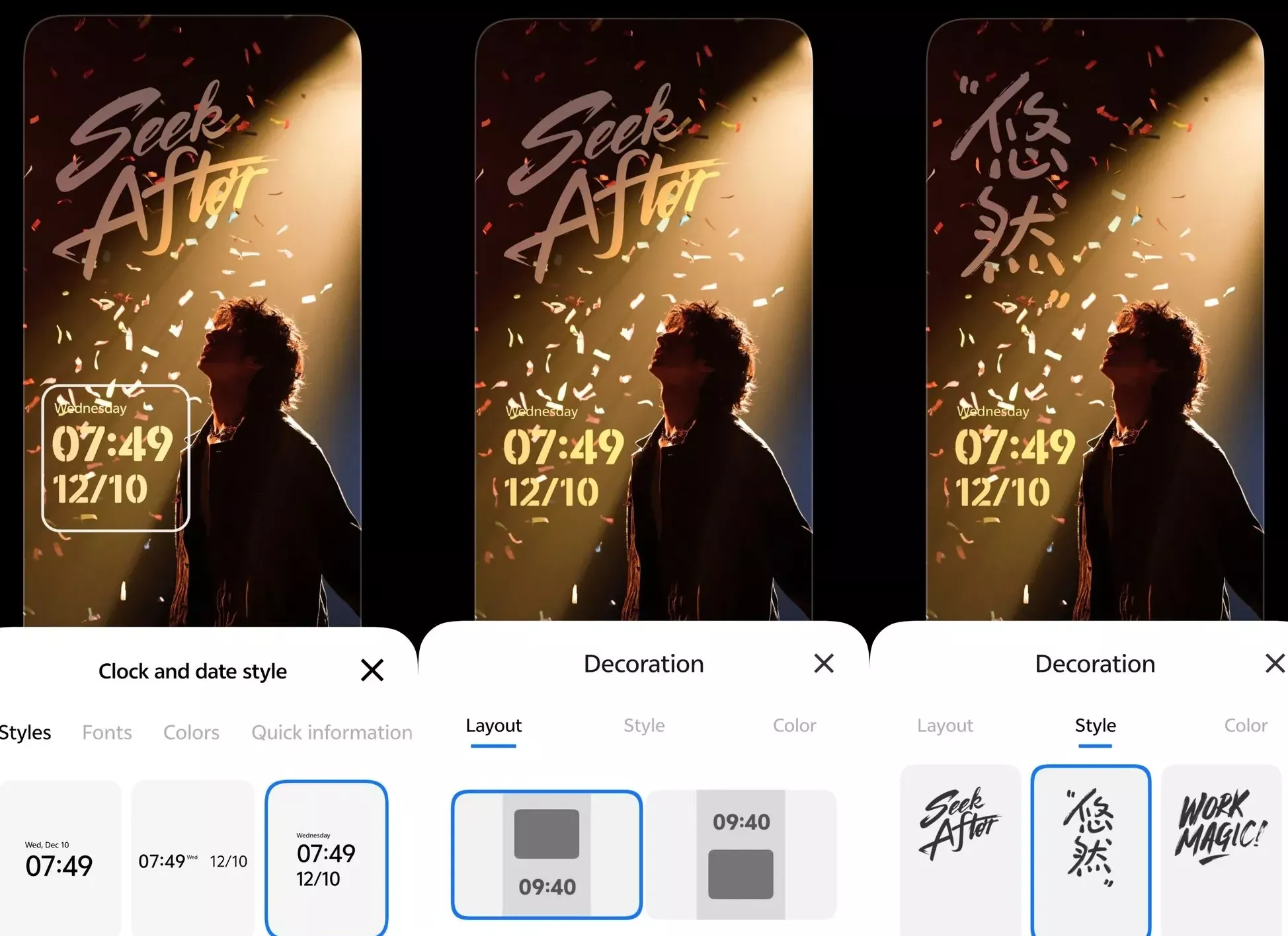 Tampilan Game Space widget di OriginOS 6