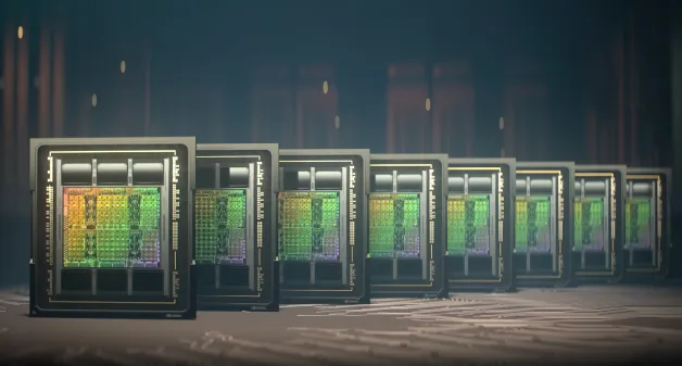 Ilustrasi industri memori HBM yang terkait dengan perkembangan chip AI seperti Nvidia H200