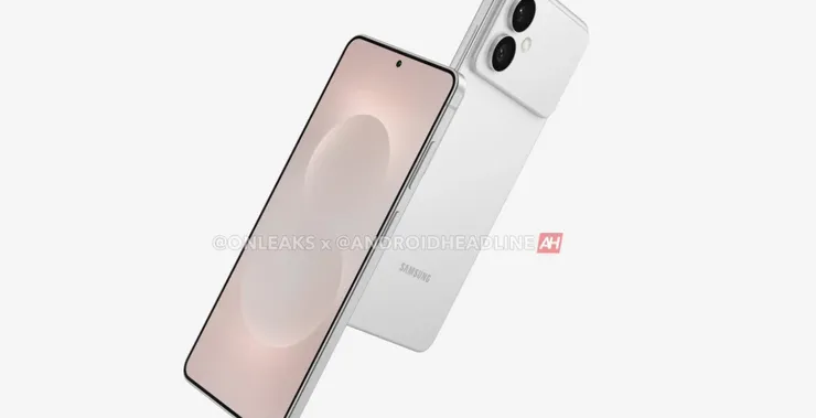 A leaked render of the Samsung Galaxy S26 Edge.