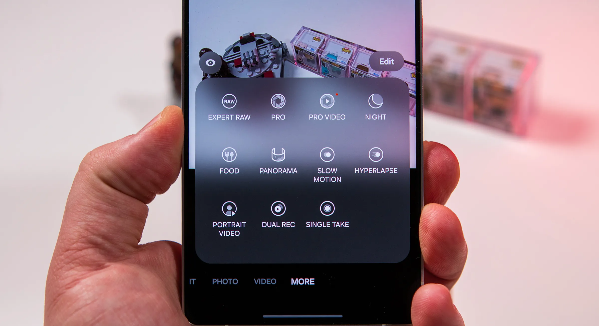 Camera modes on Galaxy S25 Ultra