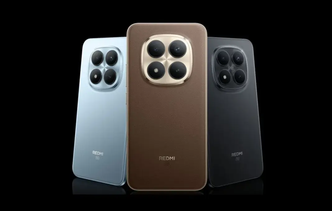 Redmi Note 15 Pro dan Pro Plus dalam tiga pilihan warna: Black, Mocha Brown, dan Glacier Blue.