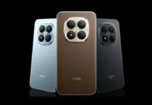 Redmi Note 15 Pro dan Pro Plus dalam tiga pilihan warna: Black, Mocha Brown, dan Glacier Blue.
